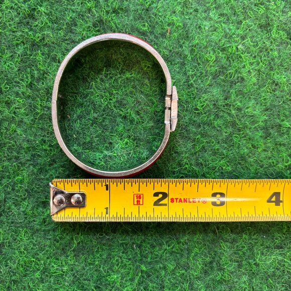 Hermes Clic H bracelet Red with Silver Palladium - Picture 6 of 7